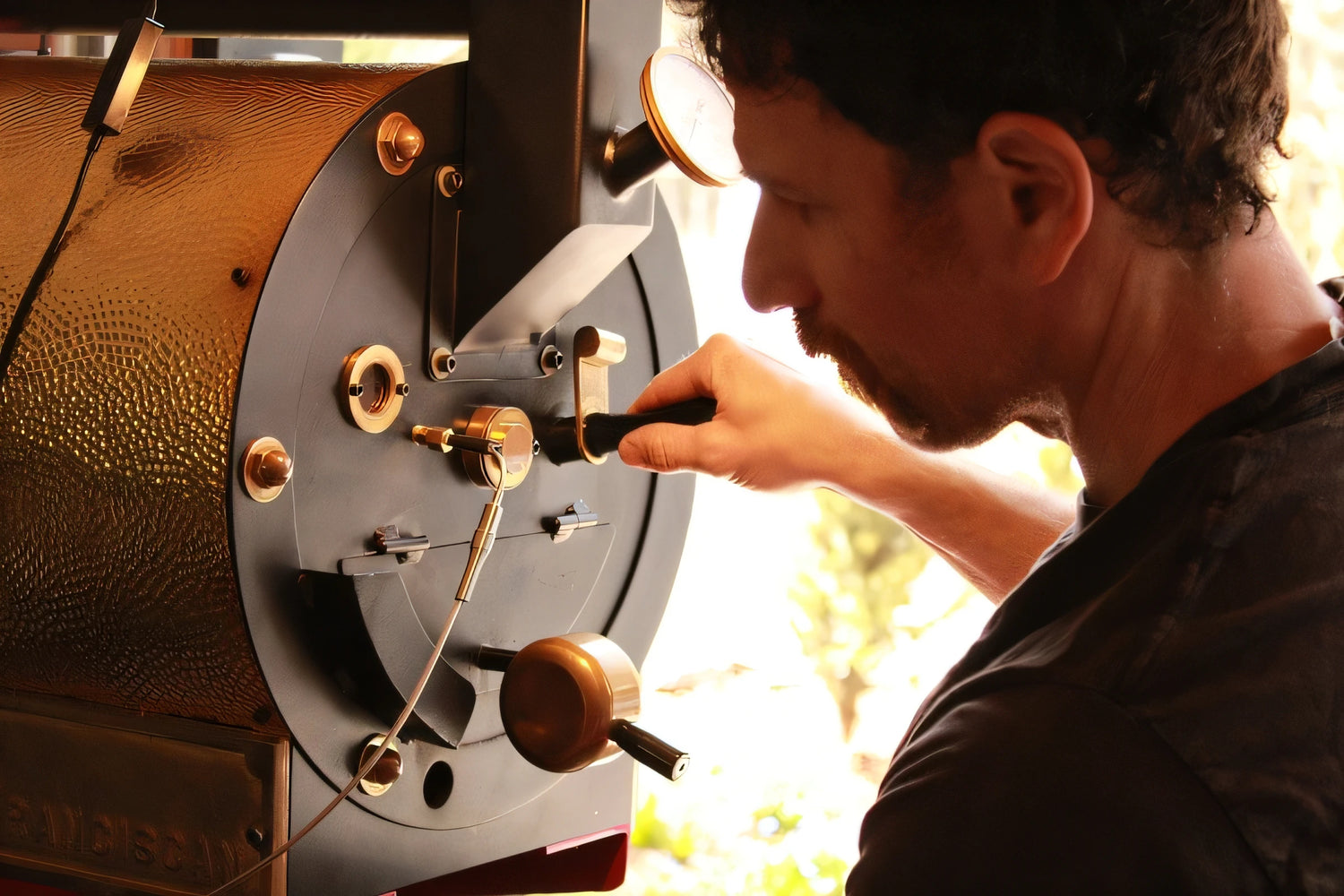 Ryan Grenier roasting 3rd-wave small batch coffee Good Medicine Coffee Grand Rapids, MI USA